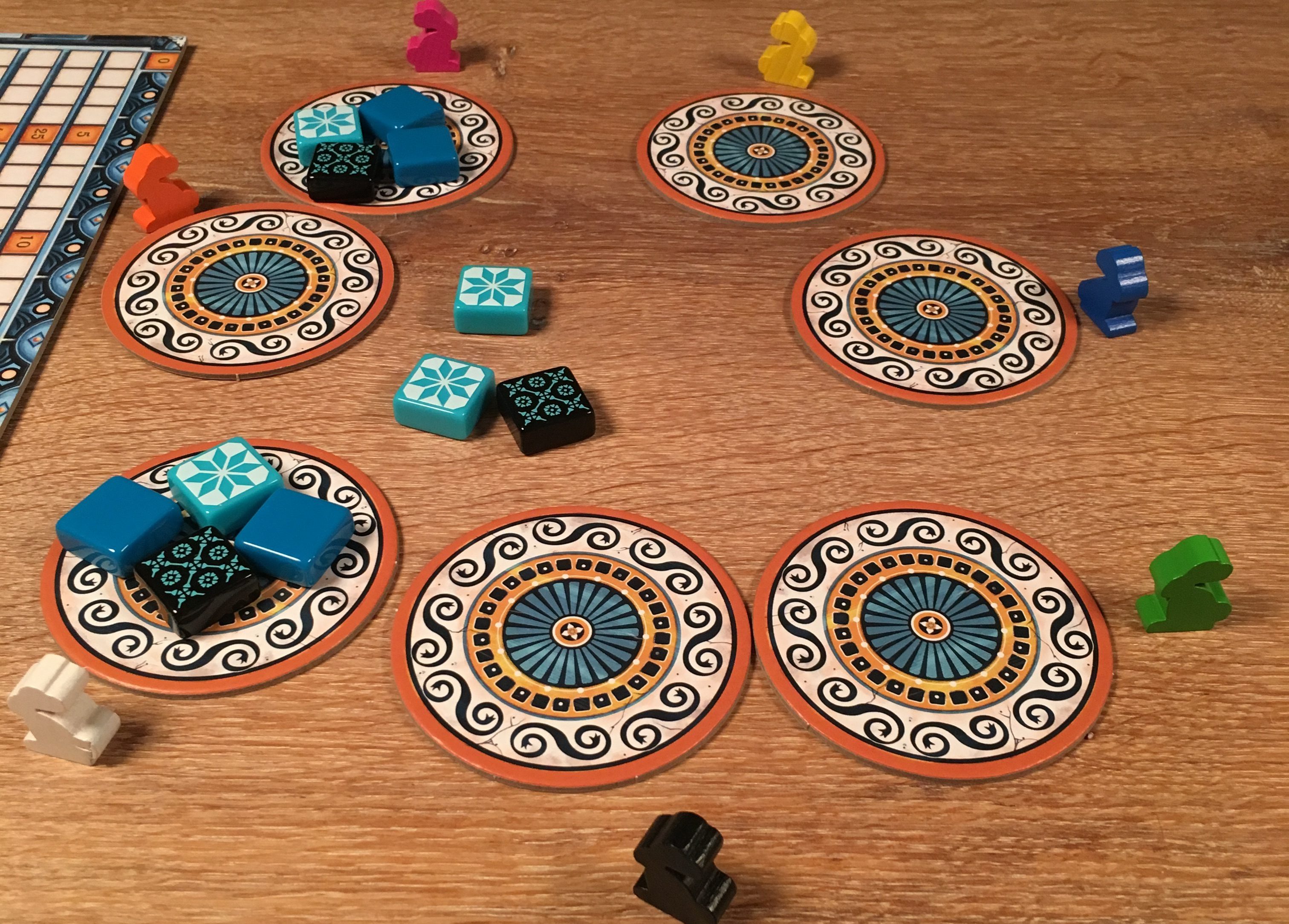Skype setup with Dixit Meeples