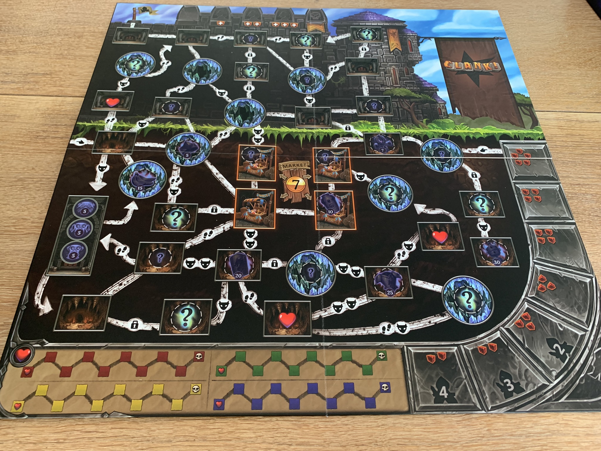 Clank! Game board - 1 side