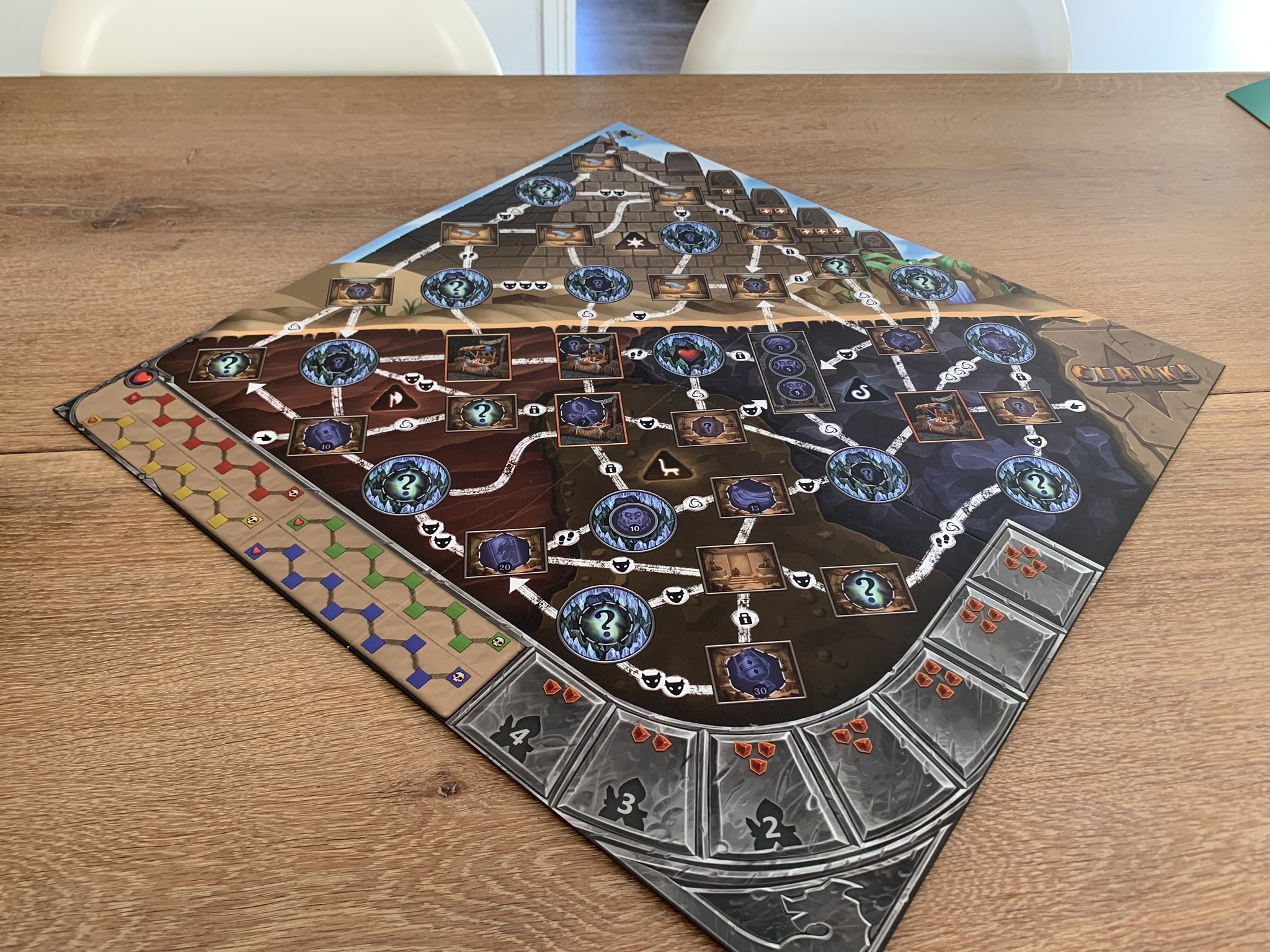Clank!: The Mummy's Curse - game board 1 side