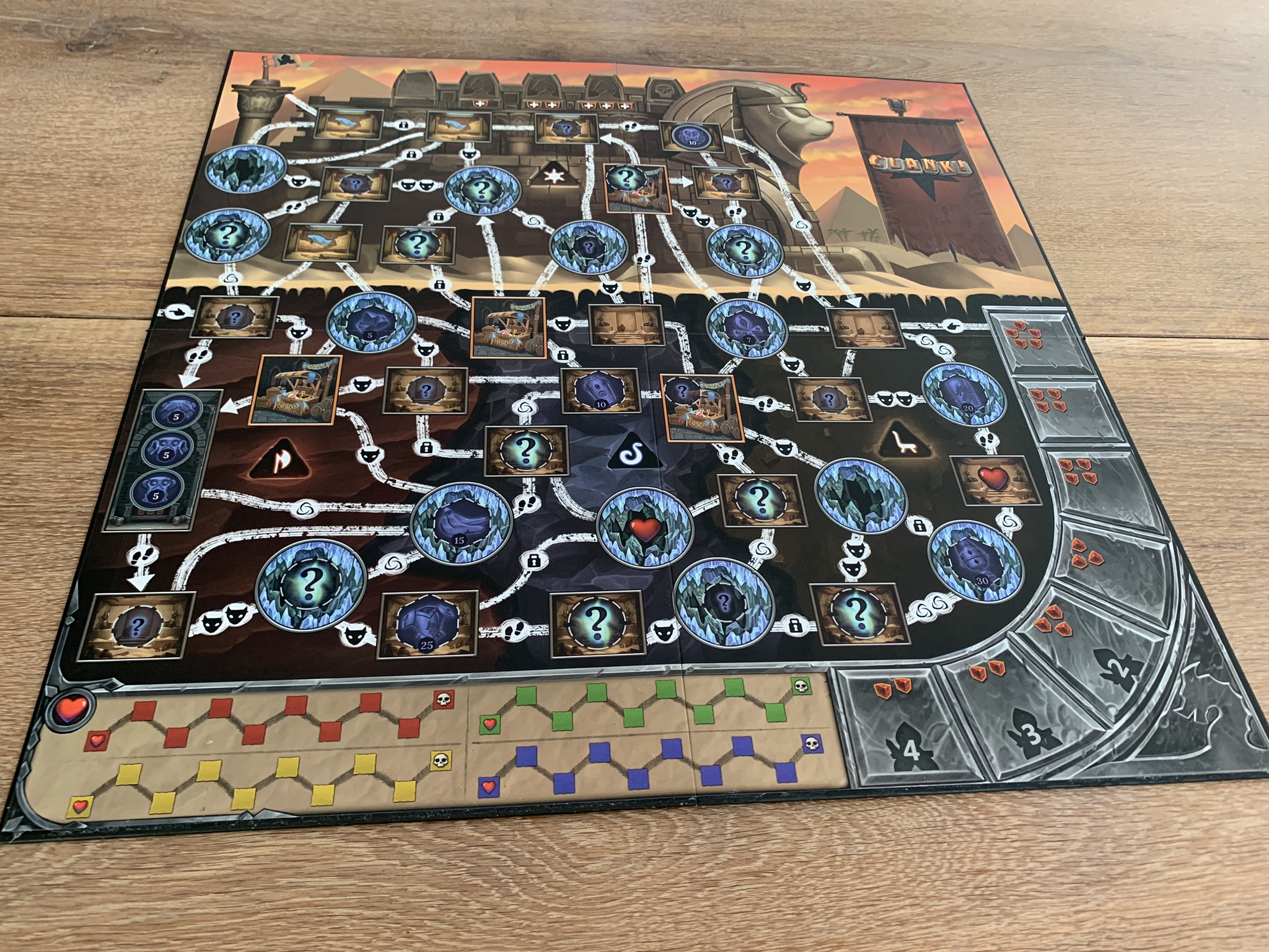 Clank!: The Mummy's Curse - game board 2 side